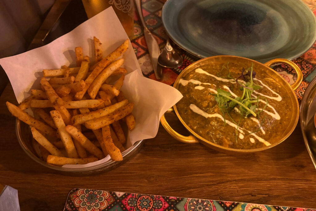 Murgh Saagwala and Massala Fries Jodhpur Harrogate