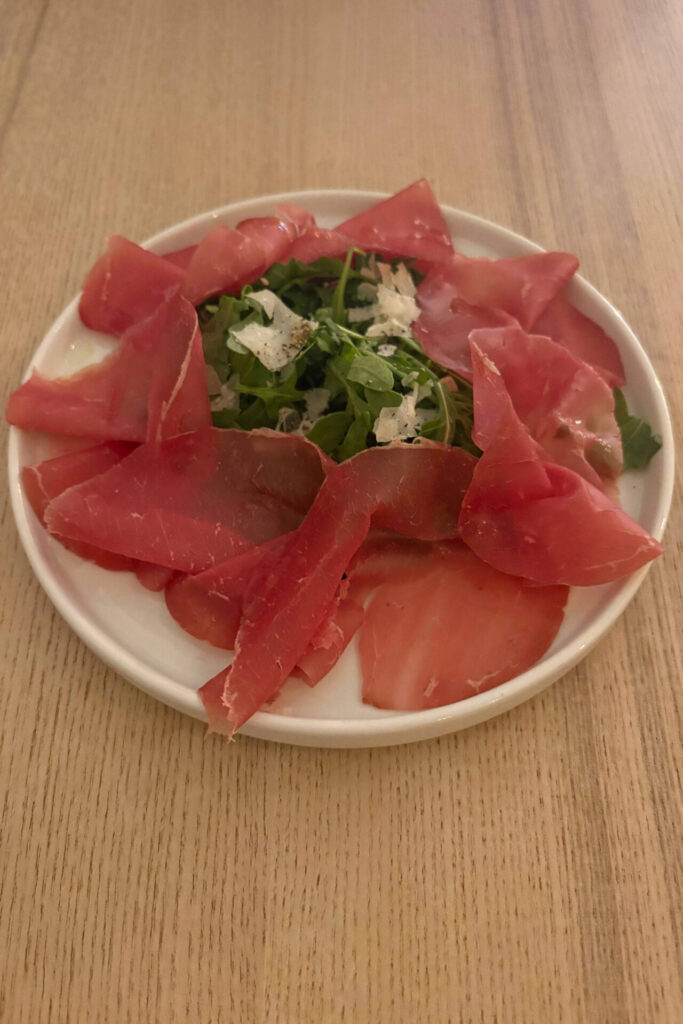 Bresaola Carpaccio at North Slice
