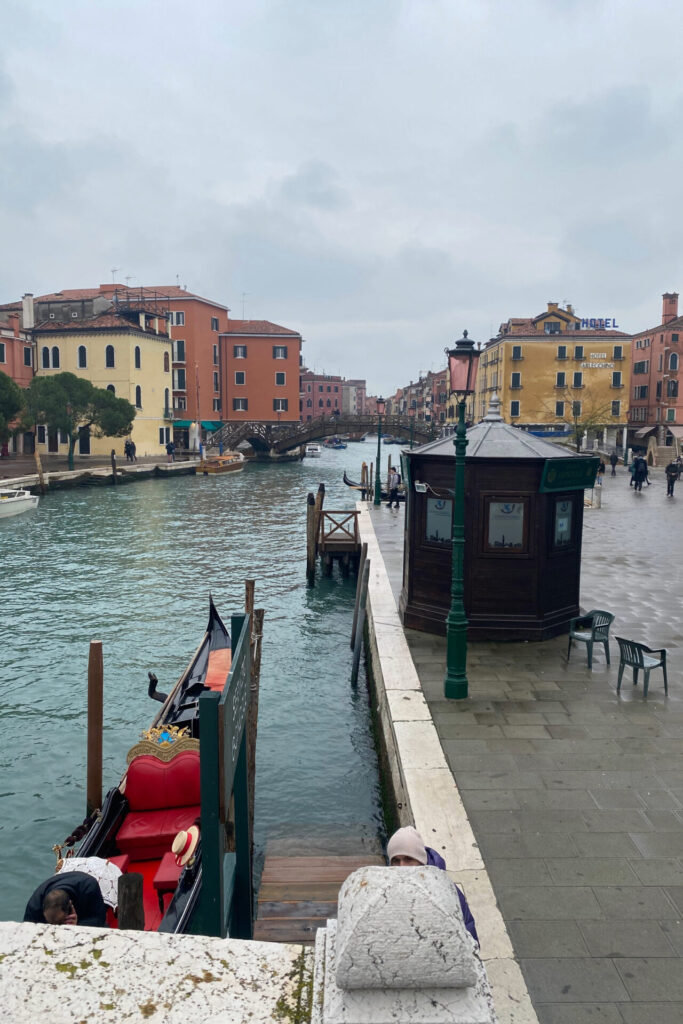 View of the Giudecca Canal and the Ponte de l