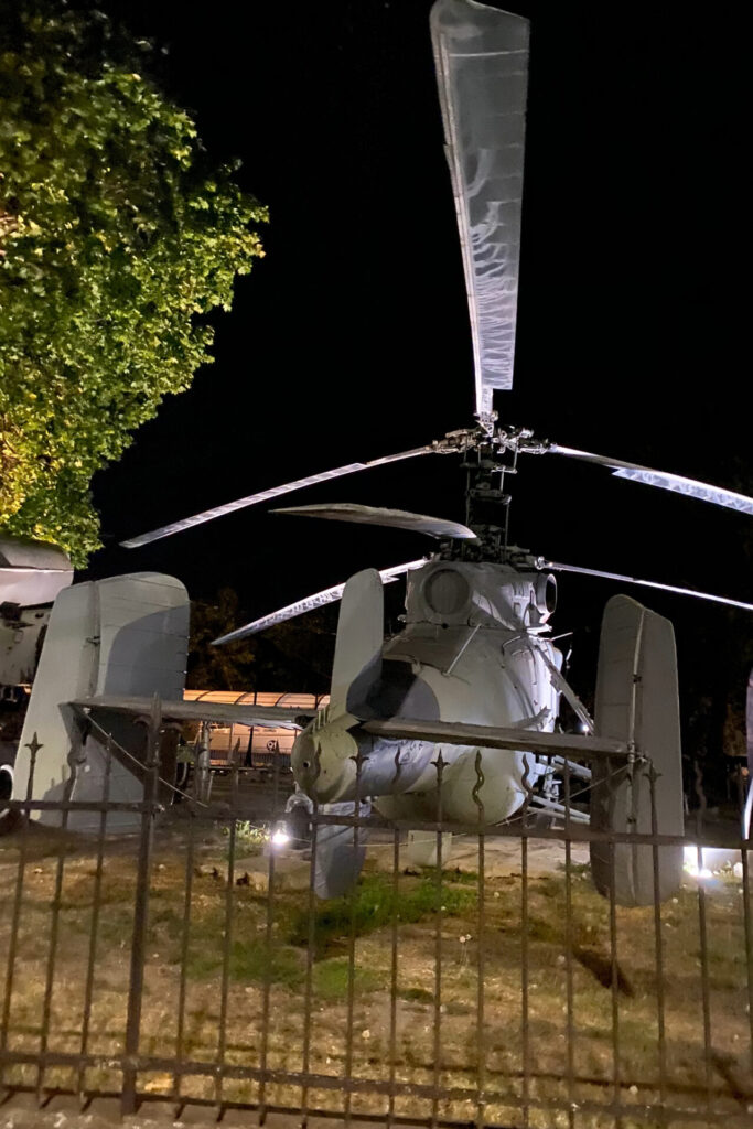 A Kamov Ka-25 Military Helicopter at the Outdoor Naval Museum