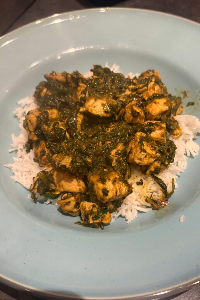 palak chicken