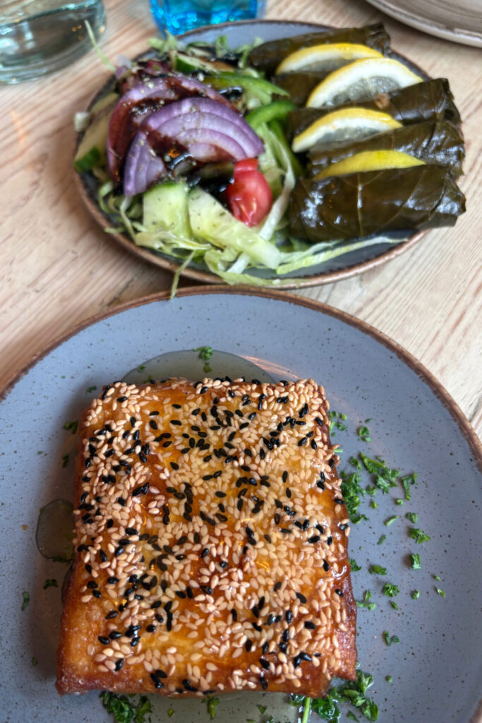 Dolmadakia and Feta Filo from Papa
