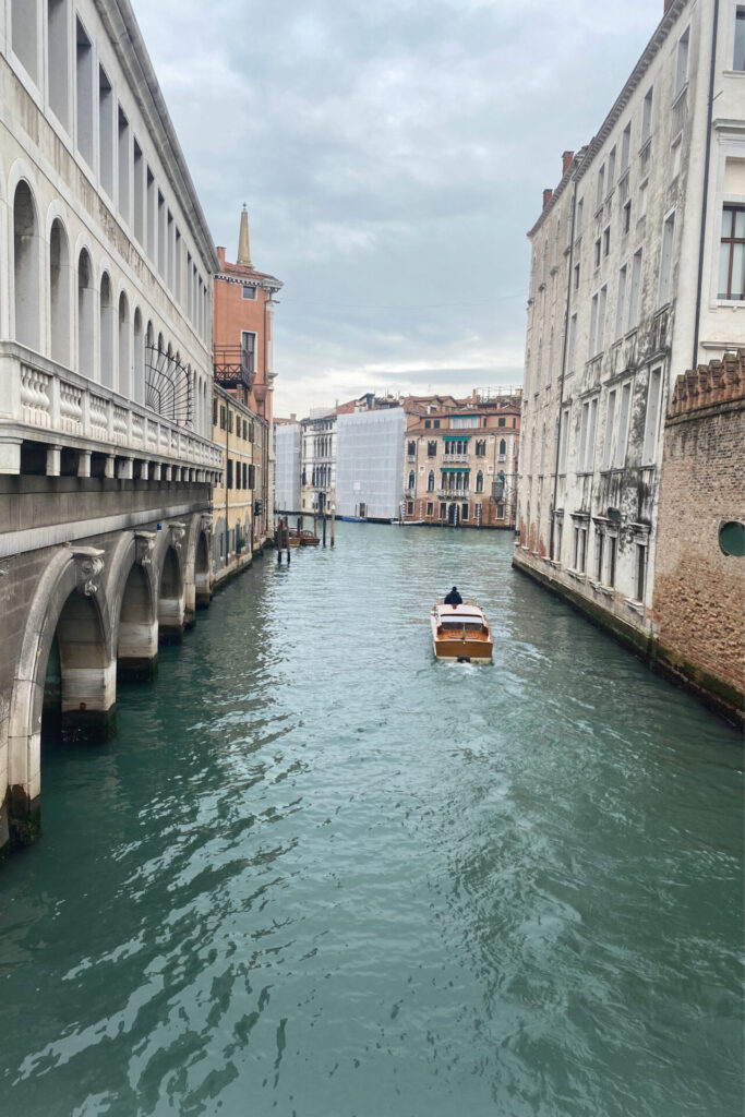 View of the Rio di Palazzo Canal Taken From the Ponte della Paglia