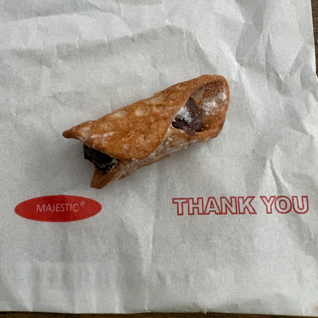 Hazelnut Cannoli at Weetons