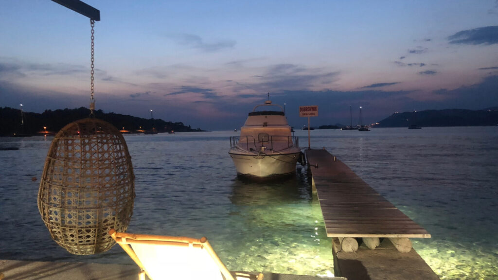 cavtat at night