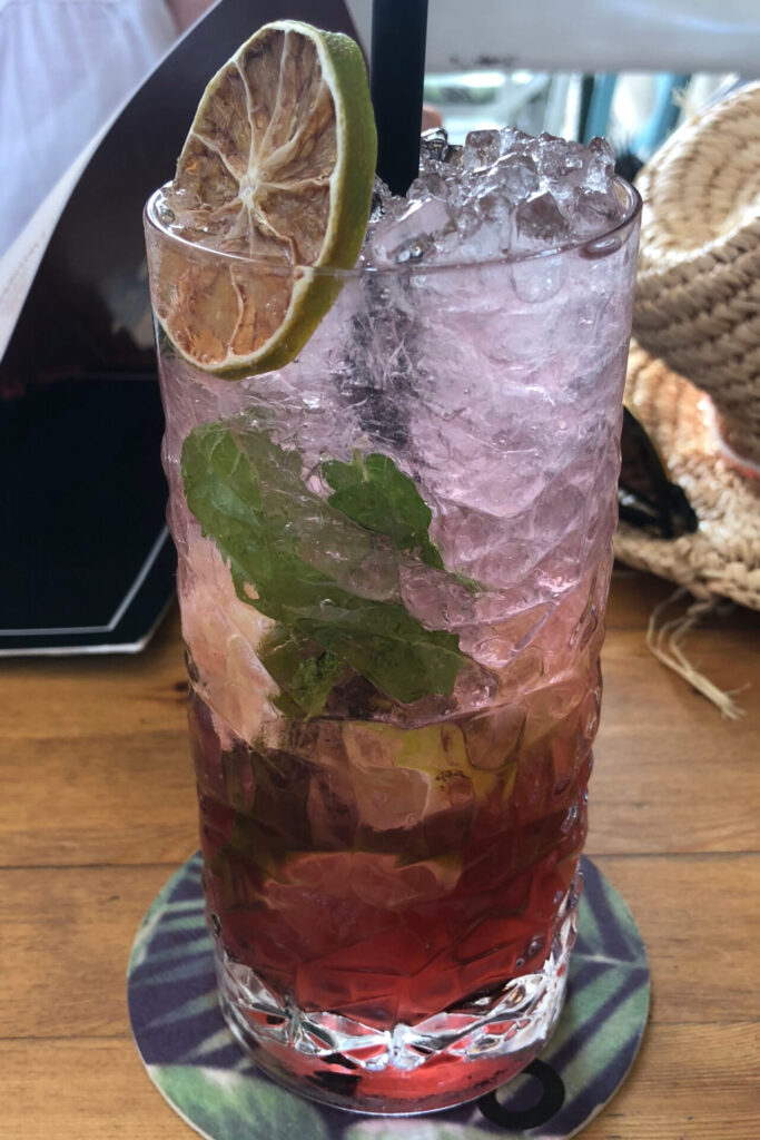 raspberry mojito in cavtat