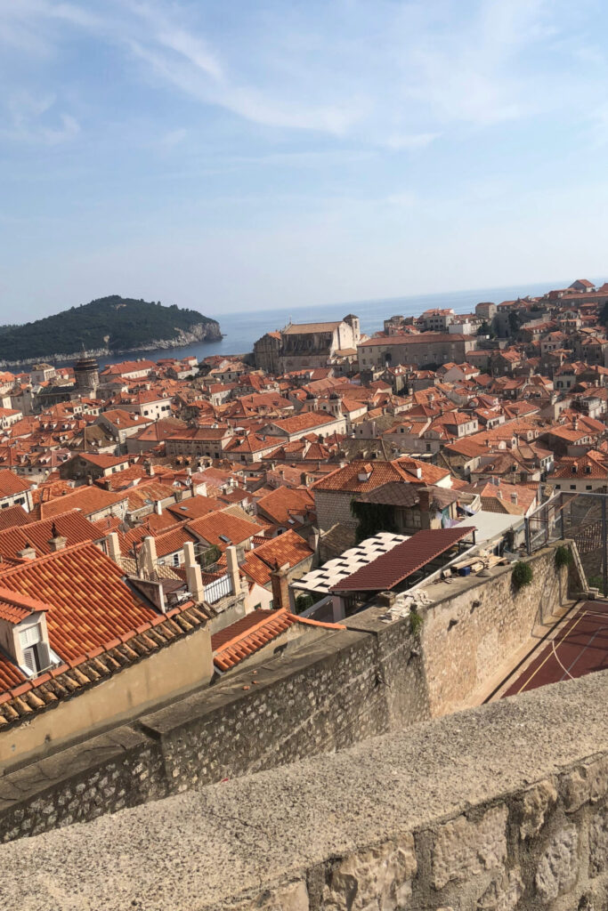 red rooftops of dubrovnik