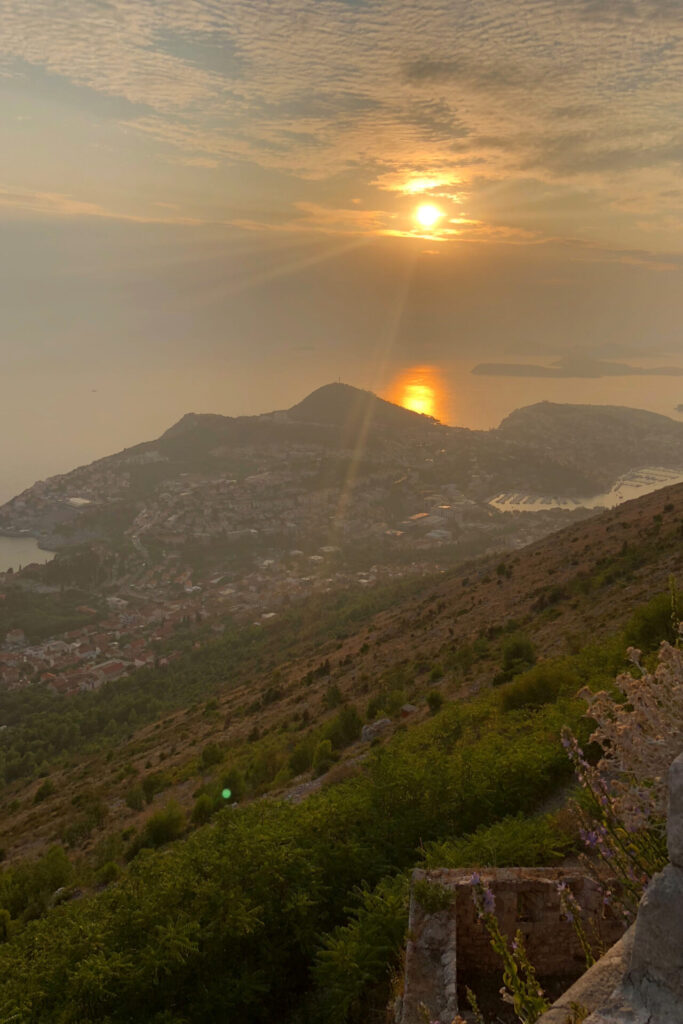sunset from mount srd
