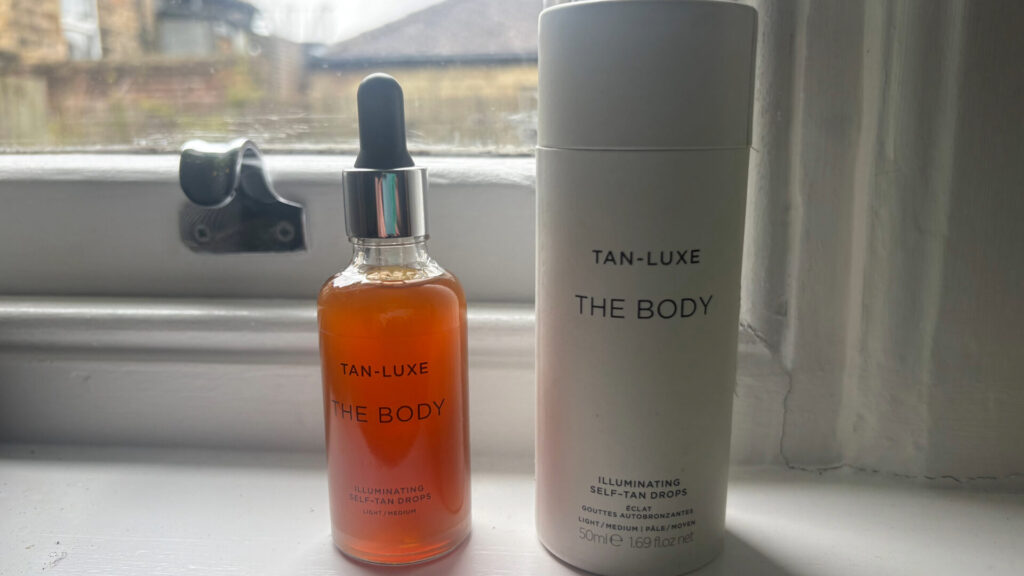Tan-Luxe Body Drops Review: Is It Worth the Hype? tan luxe the body illuminating self tan drops ligh medium