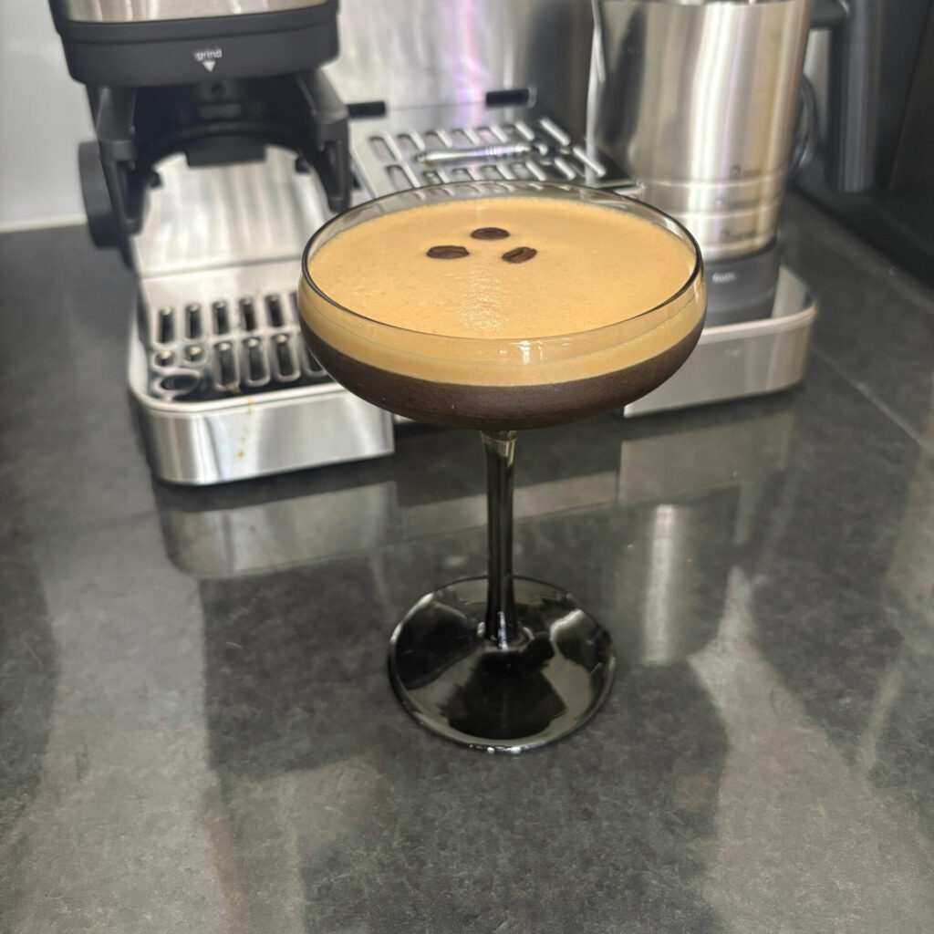 Hazelnut Espresso Martini Made Using the Ninja Luxe Café Premier