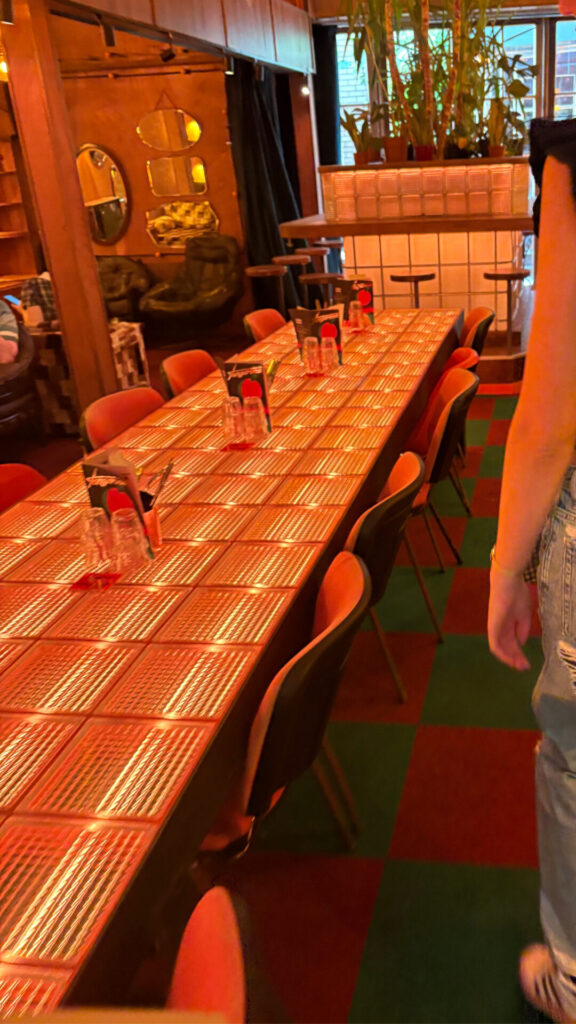 The Inside of Tangerine Directly Before the Terrace