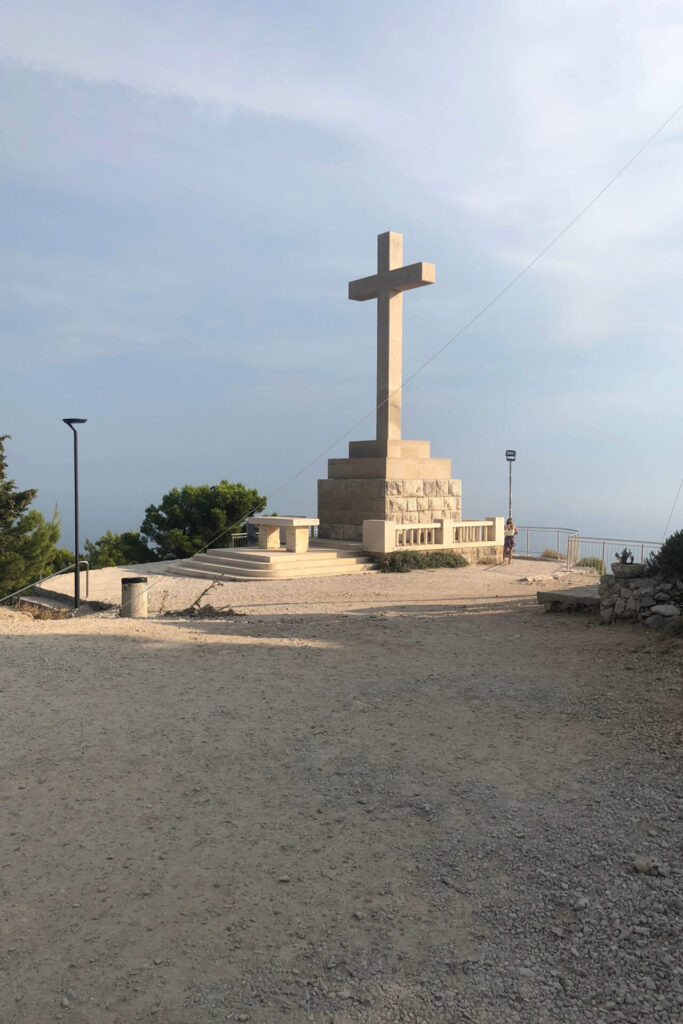 white cross on mount srd
