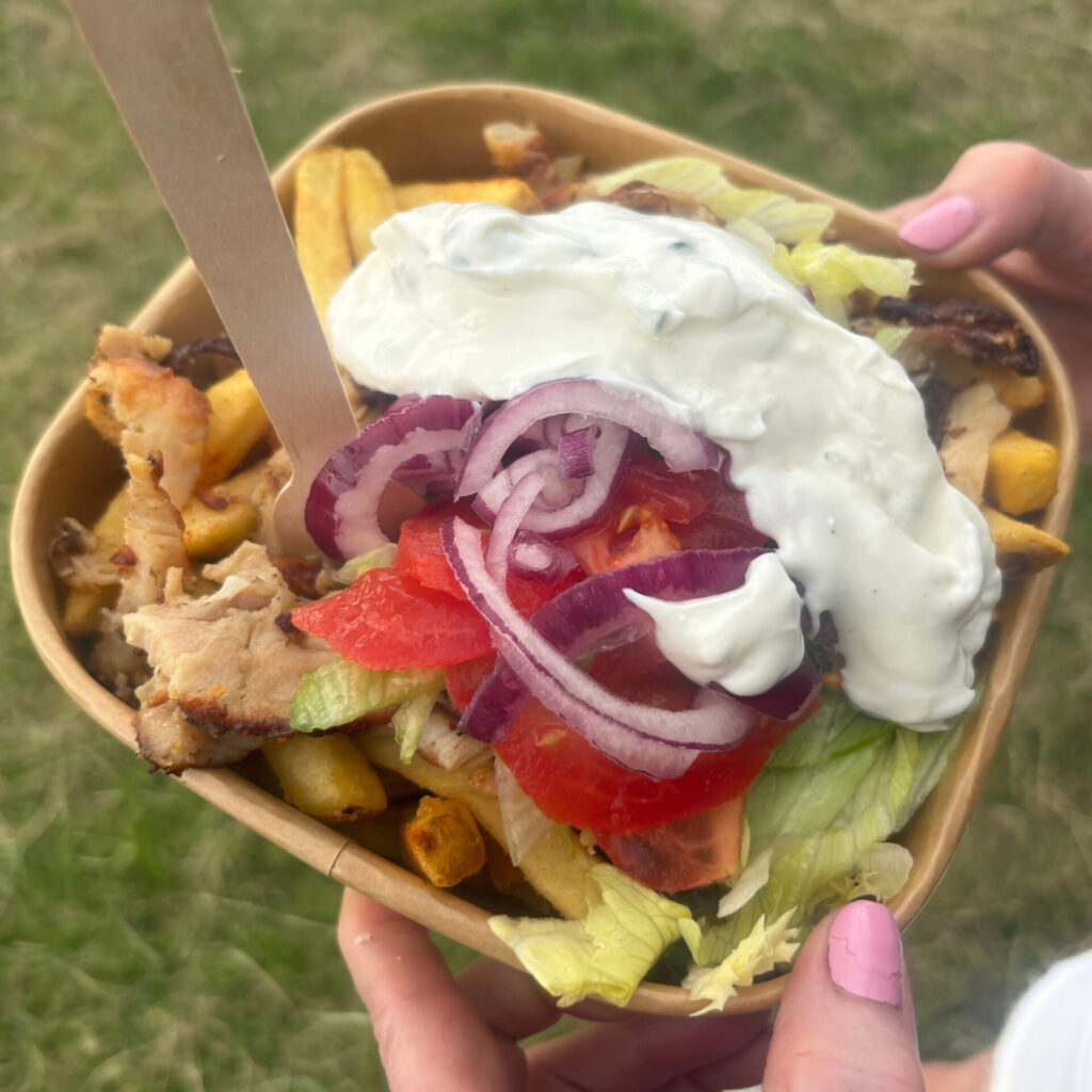 Chicken Gyro Bowl Greek Street Food