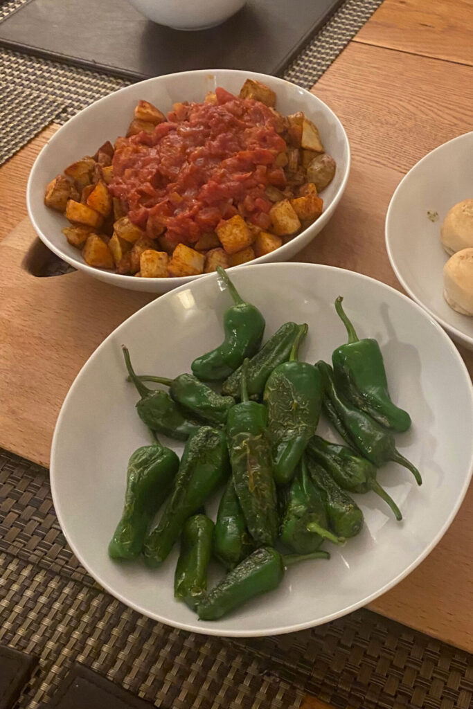 padron peppers patatas bravas