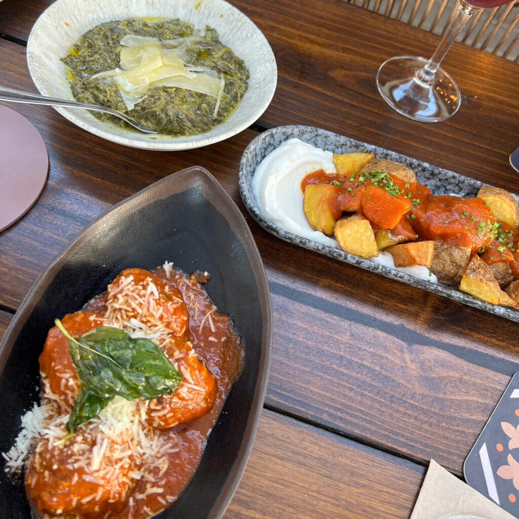 patatas bravas meatballs popeye