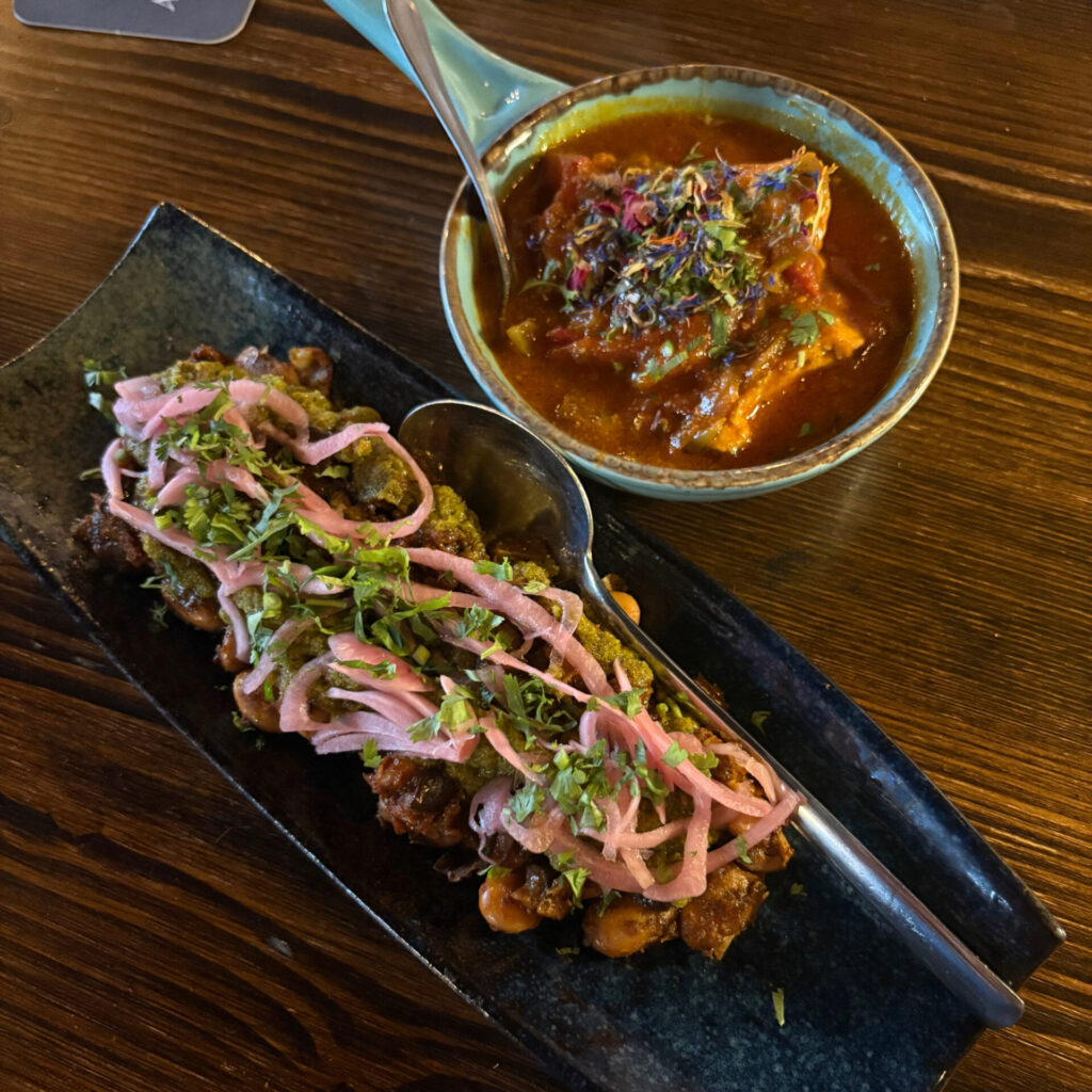 Peruvian Chicken and Pan Fried Butter Beans from Tapas Ibiza