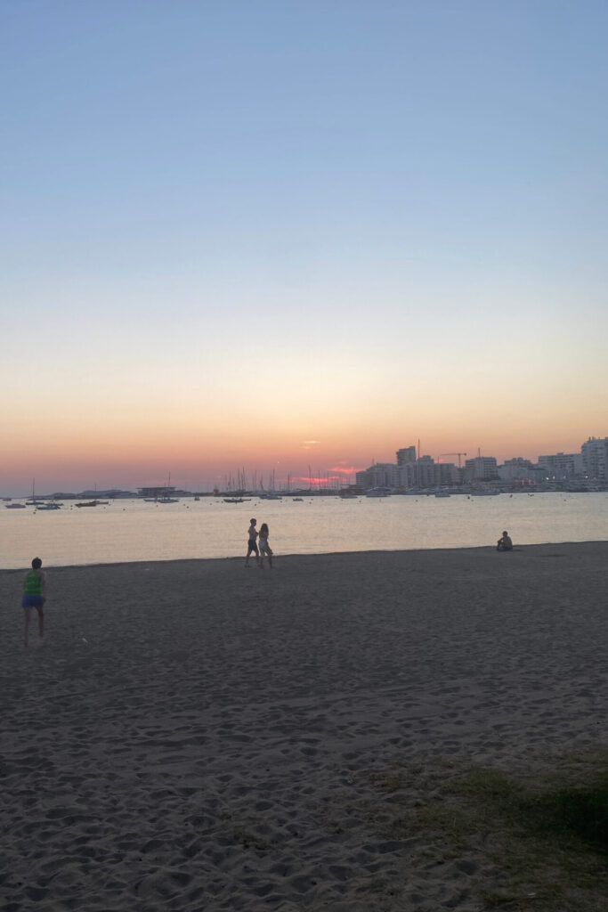 san antonio beach sunset