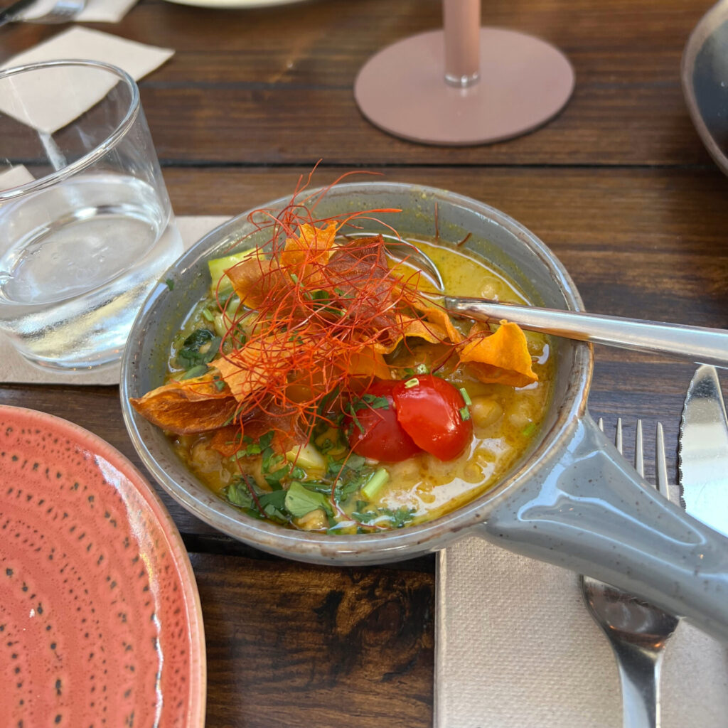 vegetable yellow curry tapas