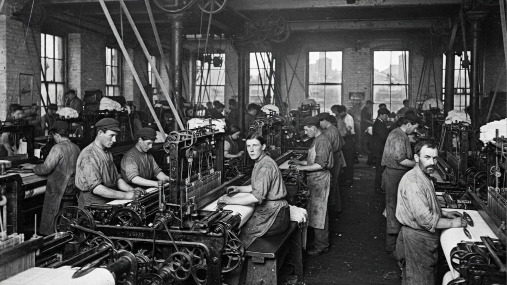 Reconstruction of a 19th-century Northern textile mill