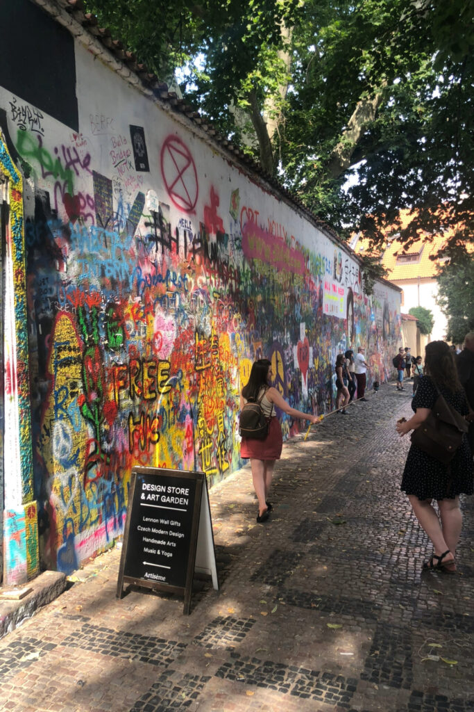 Lennon Wall in Prague