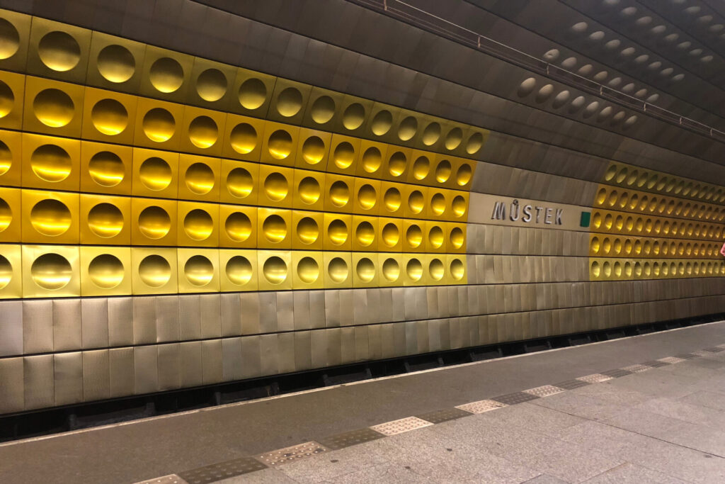 Mustek metro station in Prague