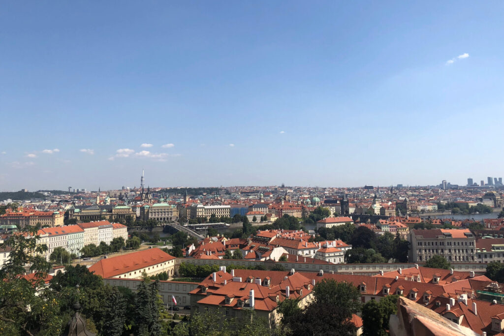 Panoramic View of Prague from Prague Castle