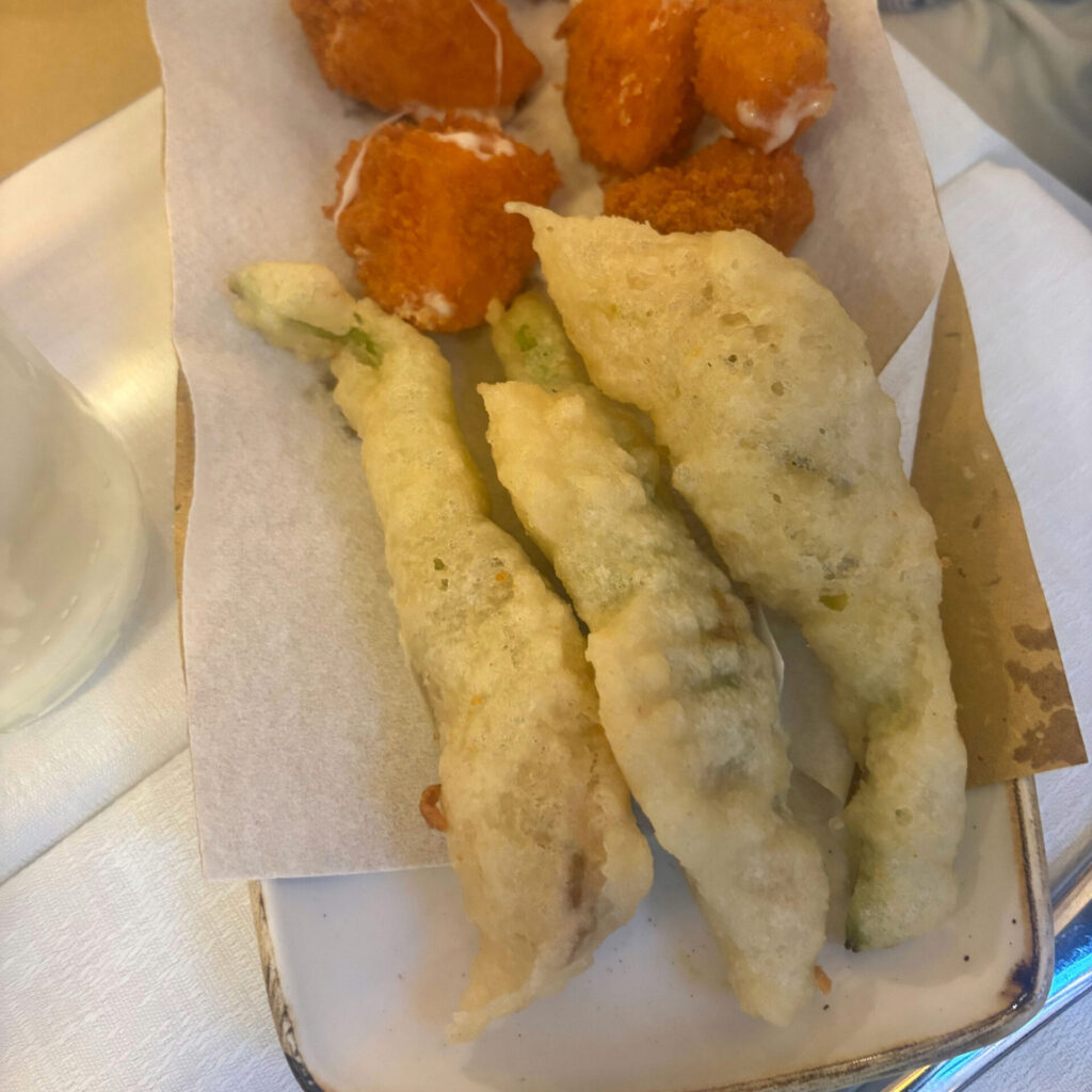 Fried Pumpkin Flowers Al Forno della Soffitta