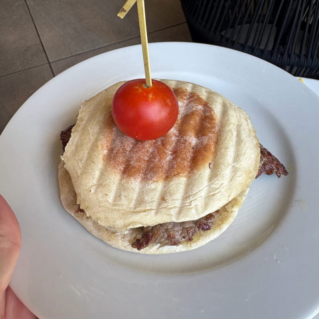 Venison Sandwich at AP Cabanas